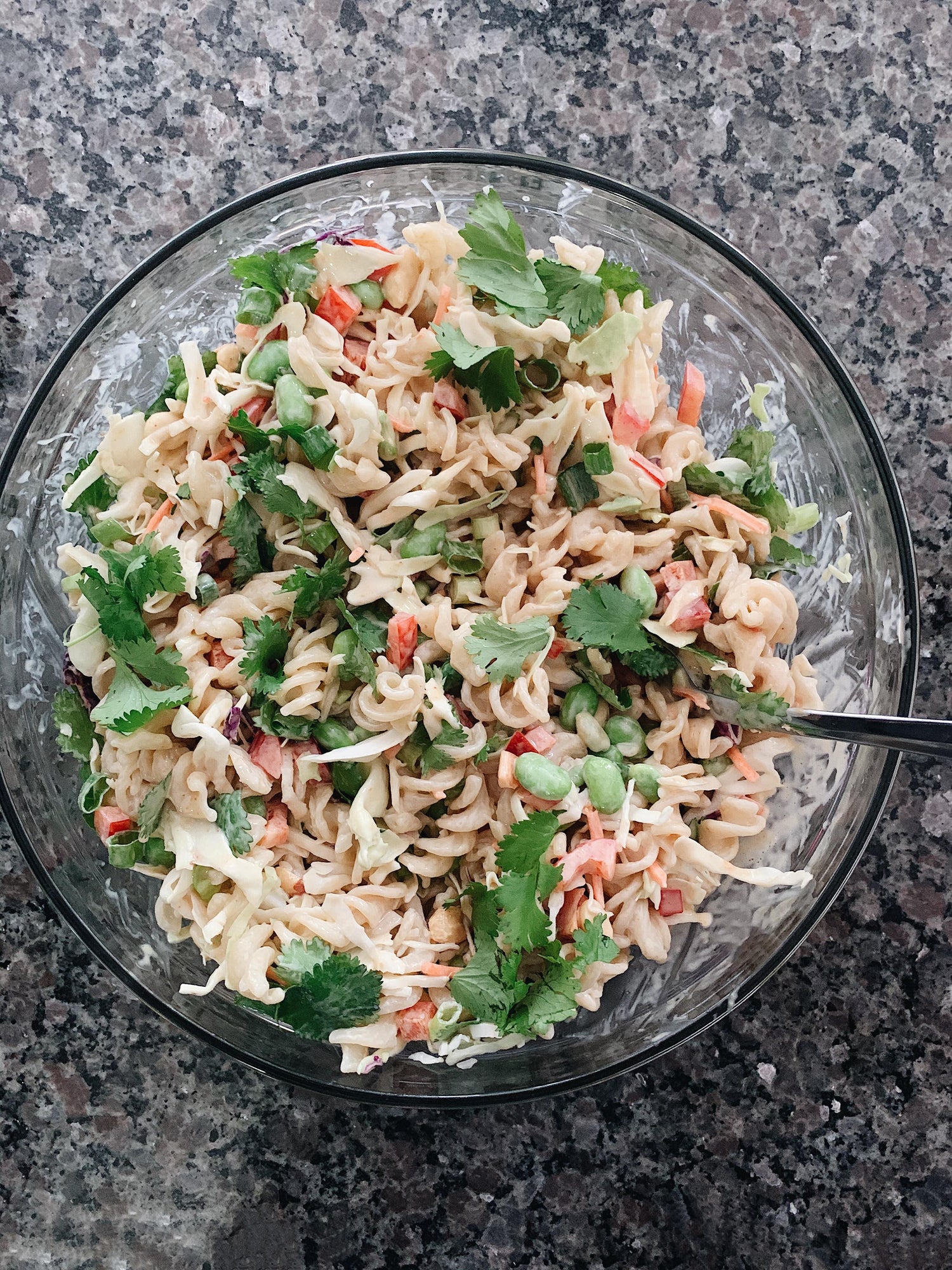 Asian Pasta Salad with Miso Dressing