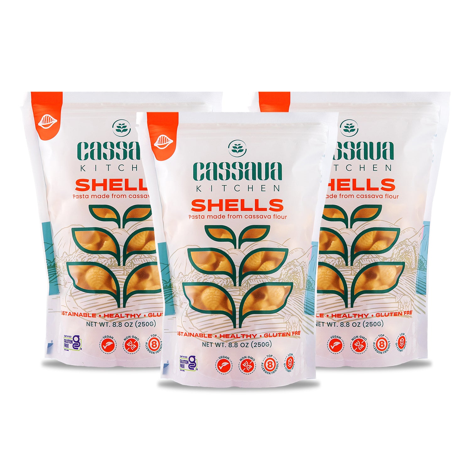 CASSAVA SHELLS BUNDLE (3 PACK)