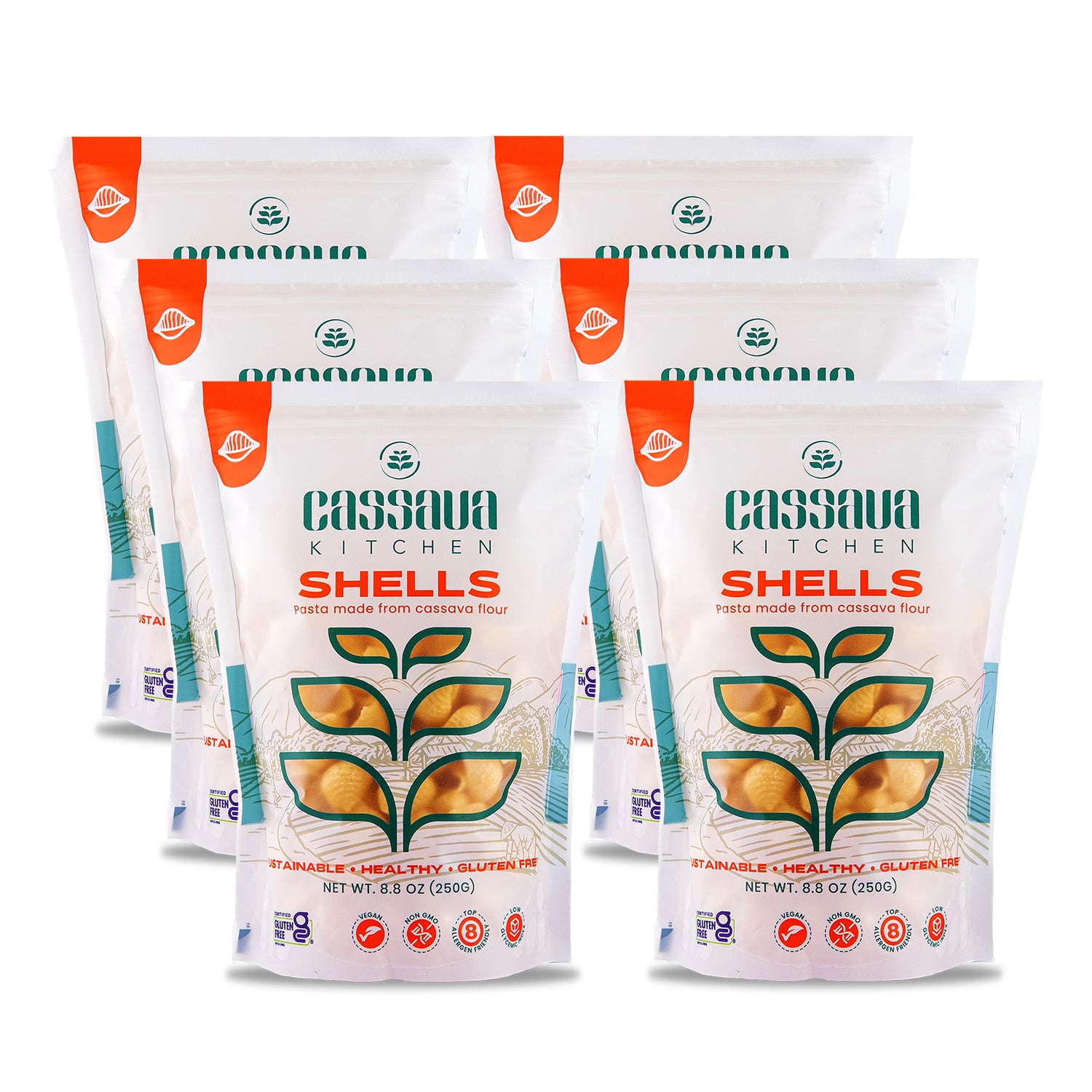 CASSAVA SHELLS BUNDLE (6 PACK)