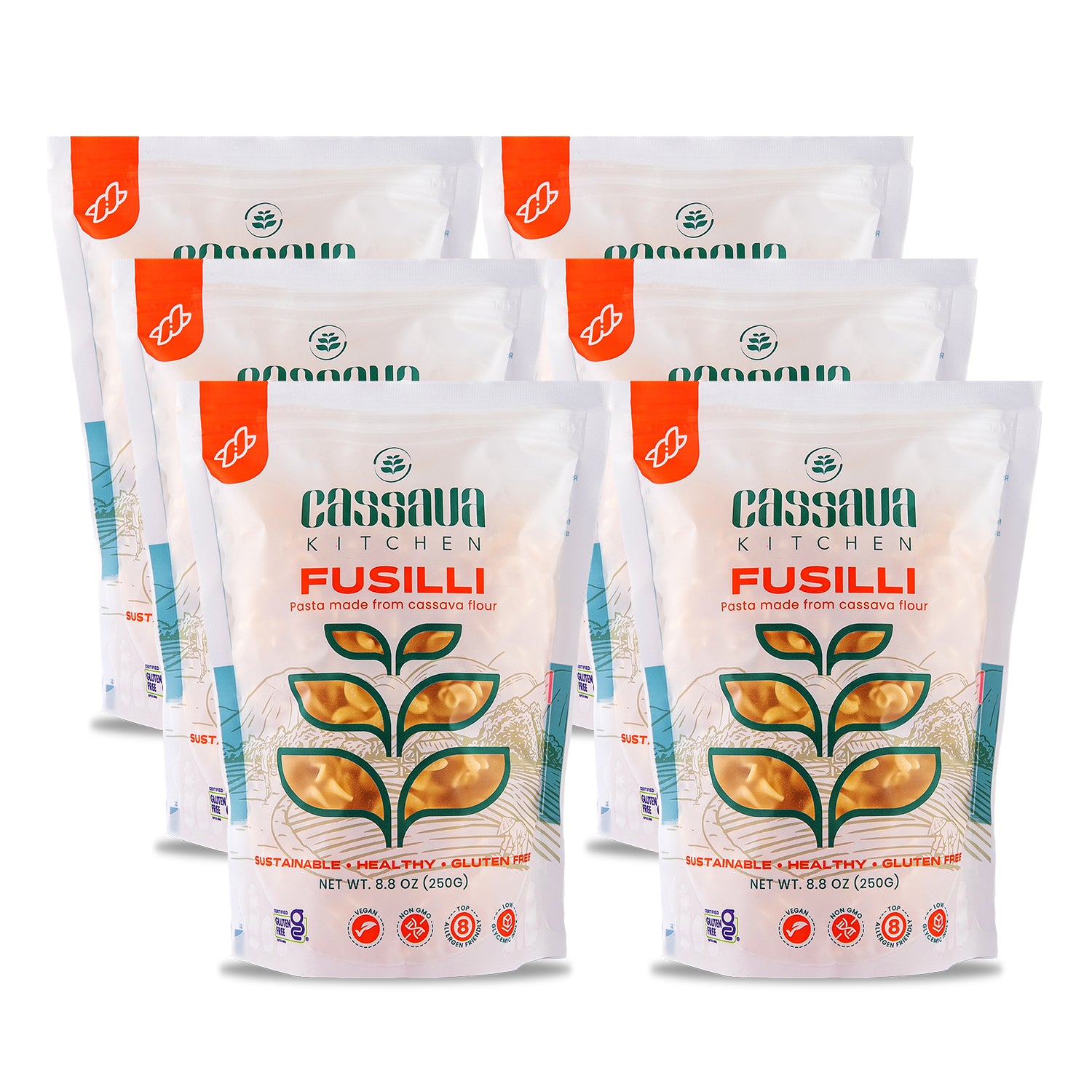 CASSAVA FUSILLI BUNDLE (6 PACK)