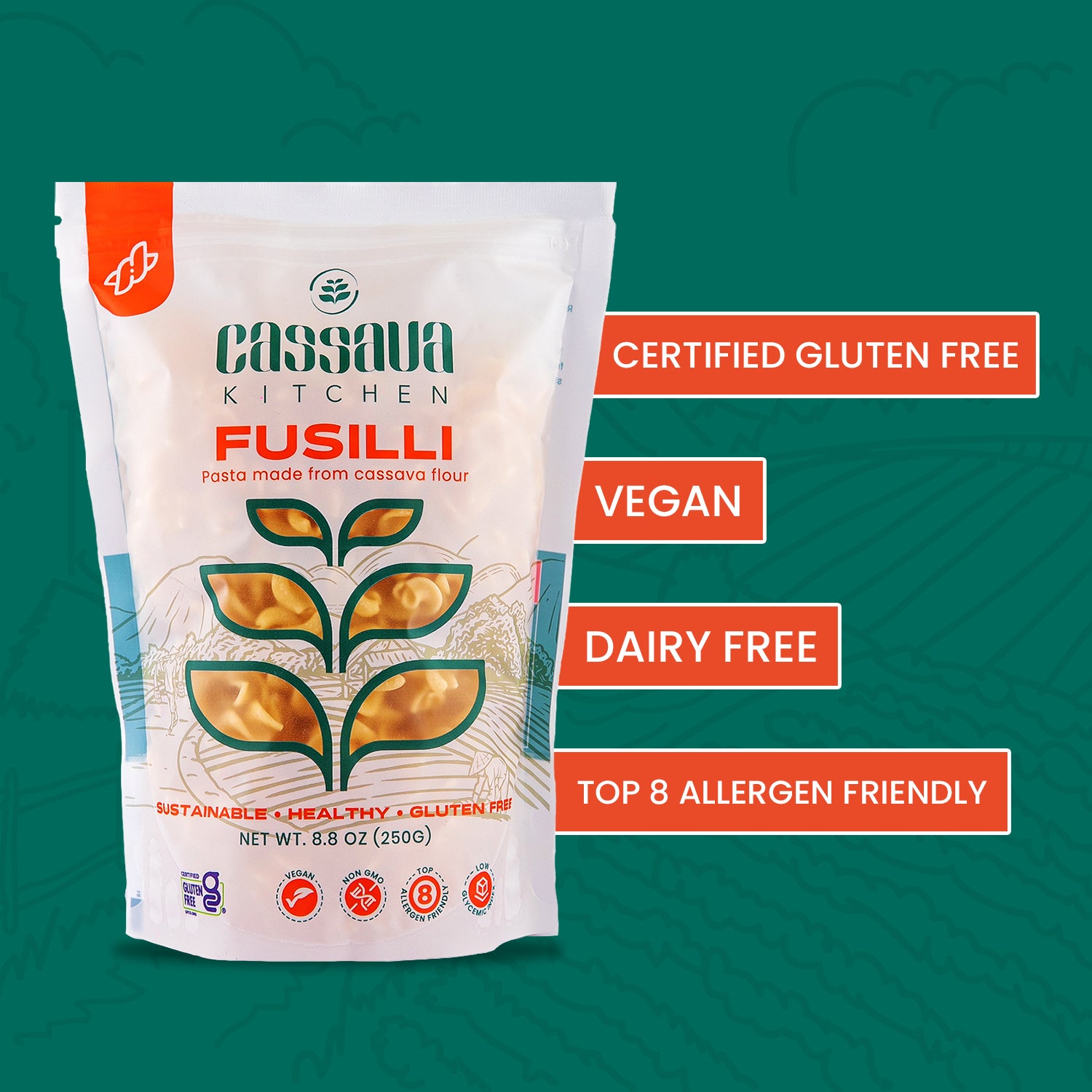 CASSAVA FUSILLI BUNDLE (3 PACK)