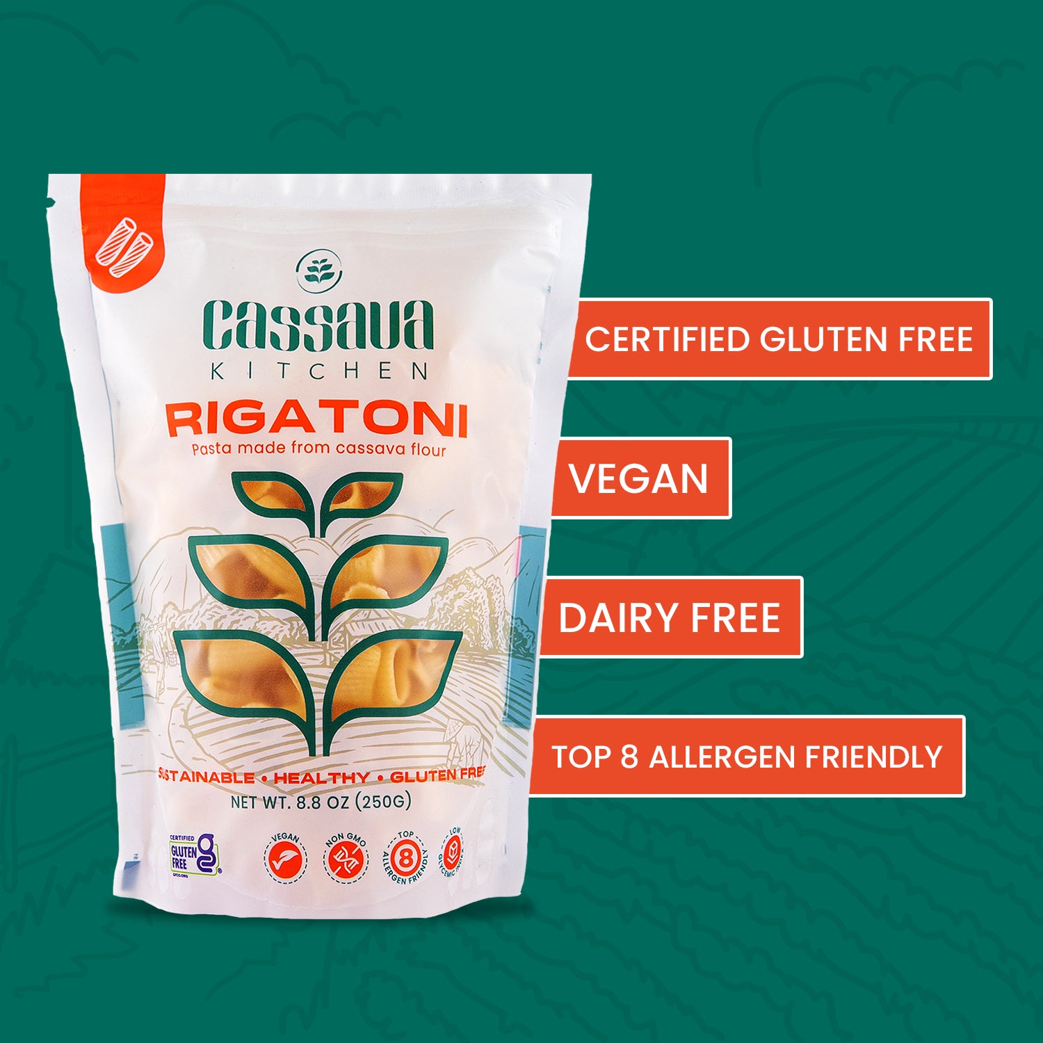 CASSAVA RIGATONI