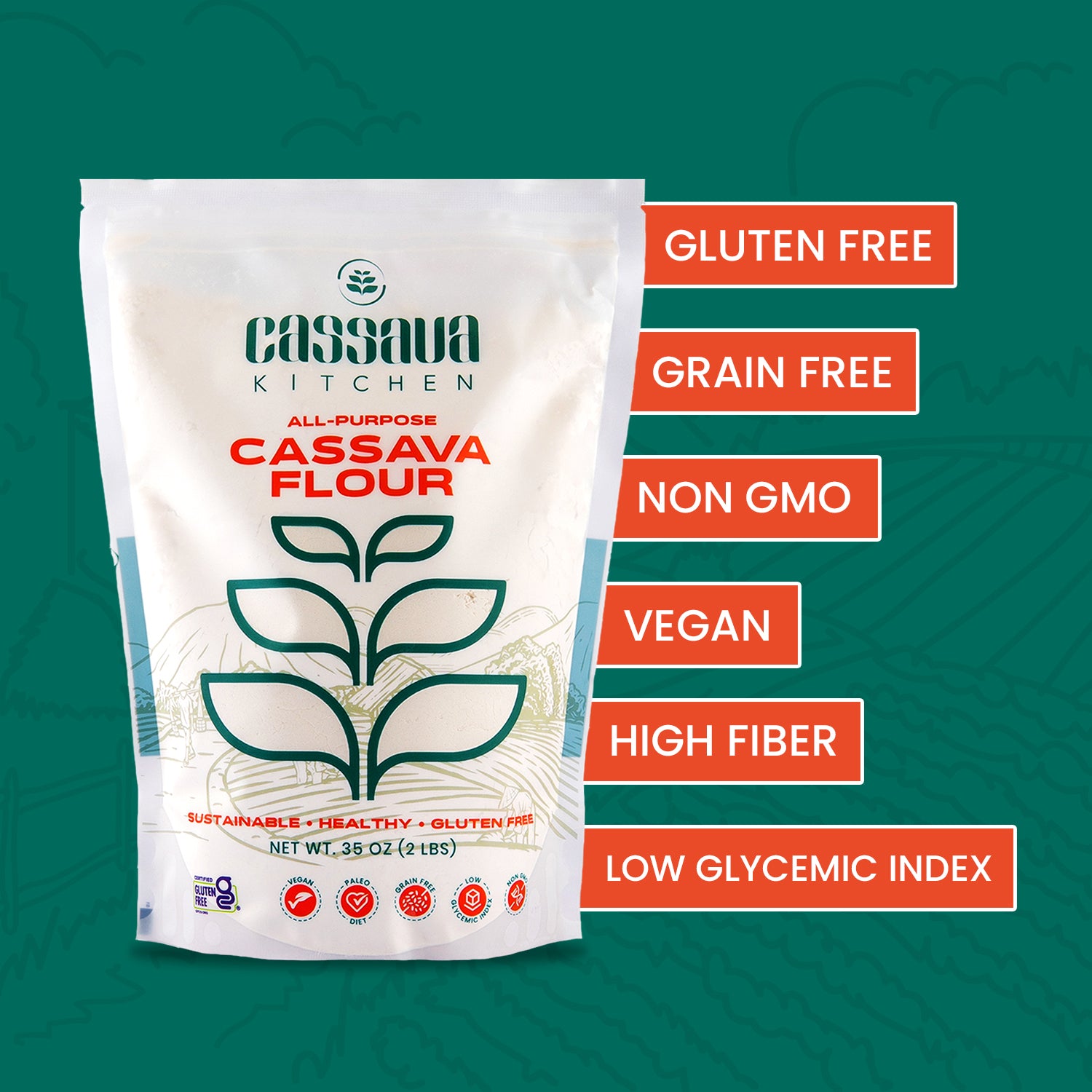 ALL PURPOSE CASSAVA FLOUR BUNDLE (4 PACK)