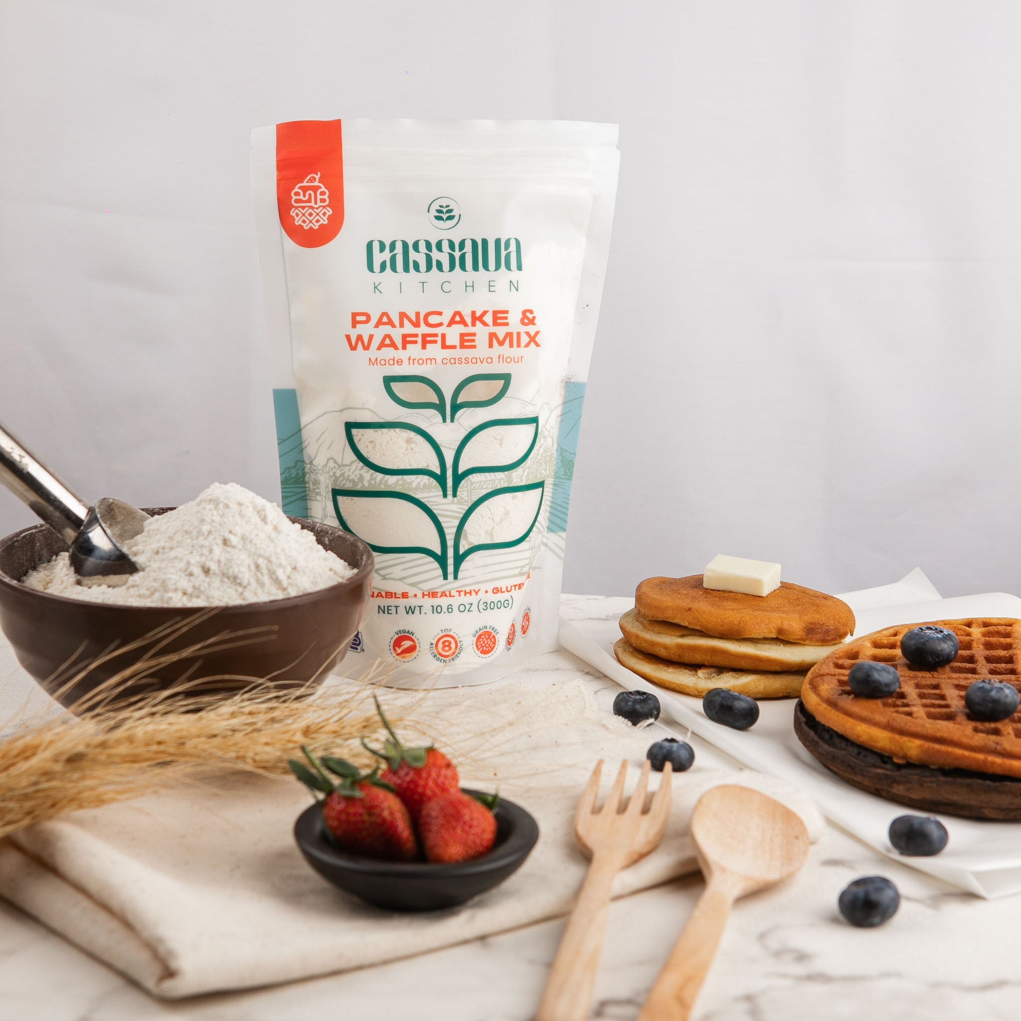 CASSAVA FLOUR PANCAKE & WAFFLE MIX (2 PACK)