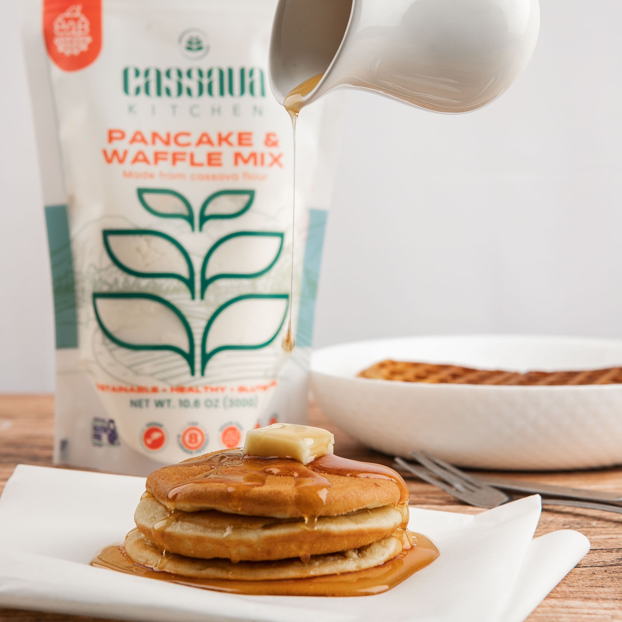 CASSAVA FLOUR PANCAKE &amp; WAFFLE MIX (2 PACK)