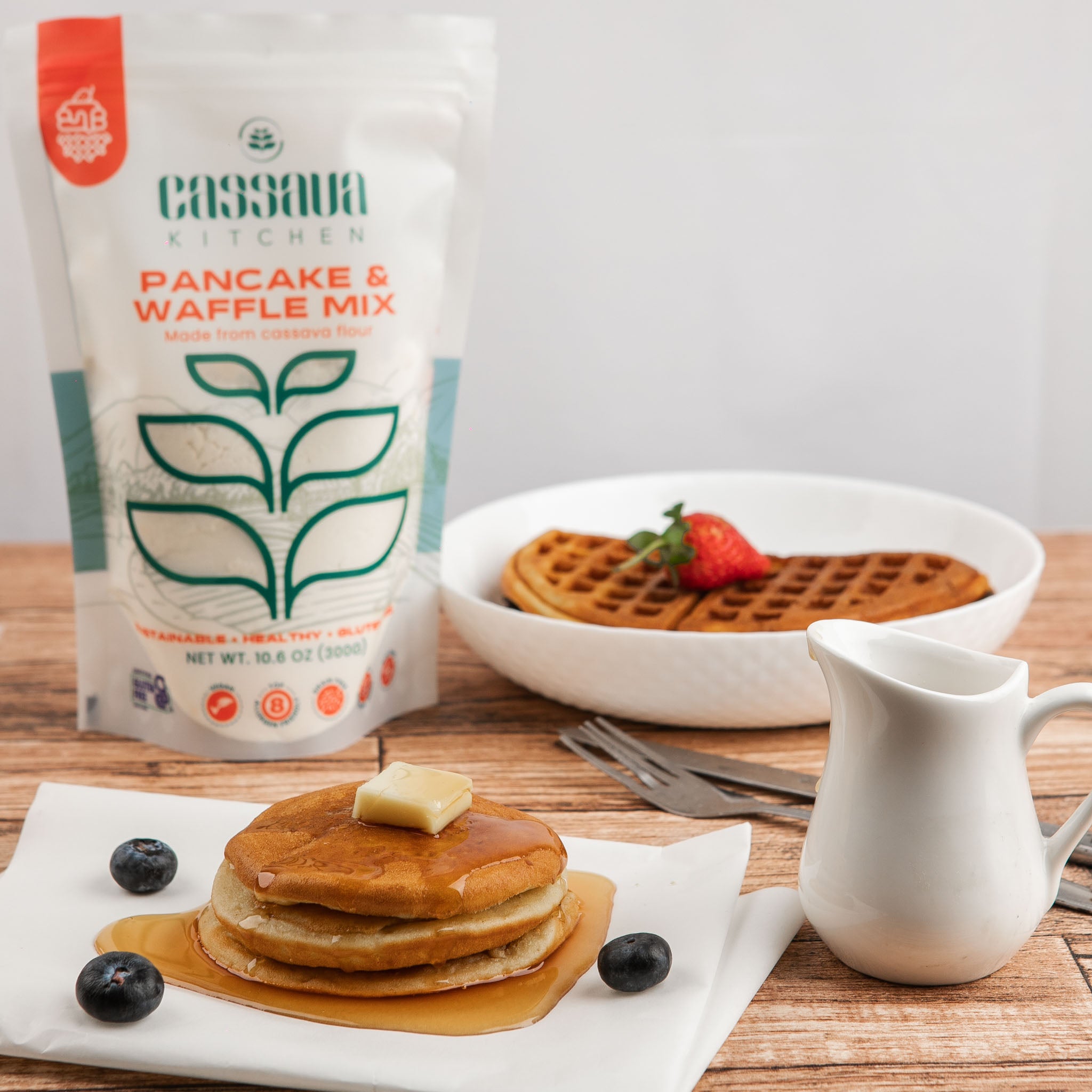 CASSAVA FLOUR PANCAKE & WAFFLE MIX (2 PACK)