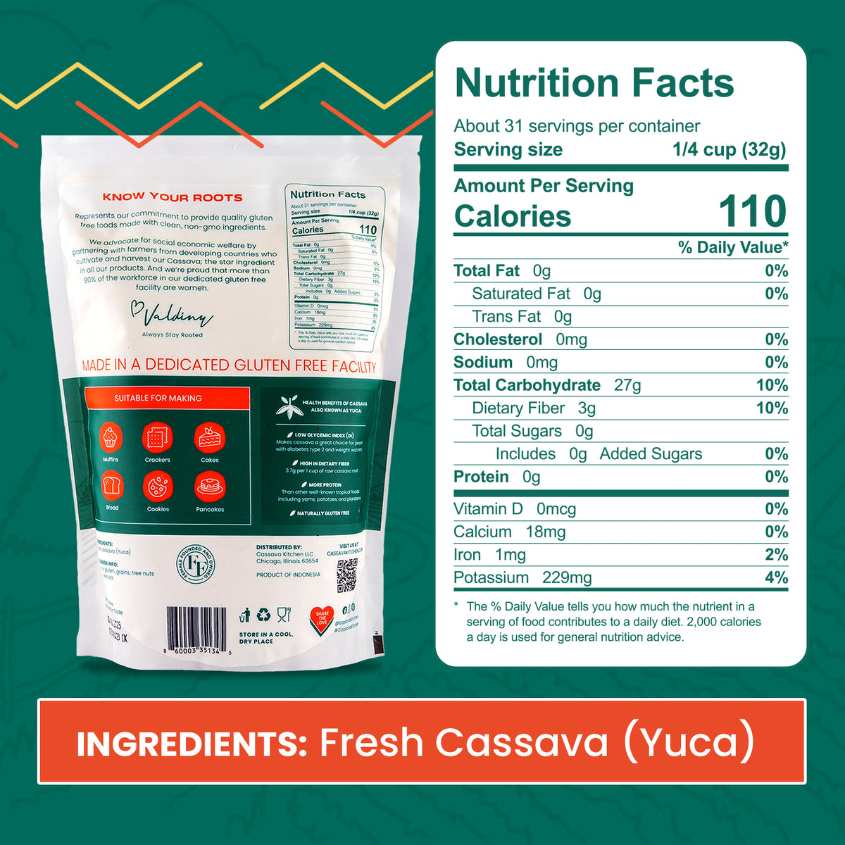 Cassava Label Cassava Kitchen